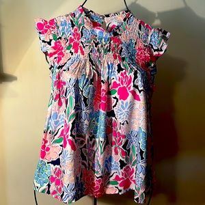 Crown and ivy capped sleeve blouse